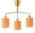 Scandinavian Modern Chandelier in Brass and Cane attributed to Hans Bergström, 1950s For Sale