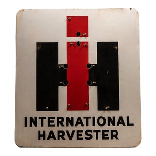 Mid 20th Century Large International Harvester SSP Neon Sign Face For Sale