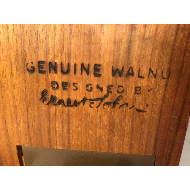 Ernest John Mid-Century Modern Walnut and Enamel Bookends - a Pair For Sale In New York - Image 6 of 13