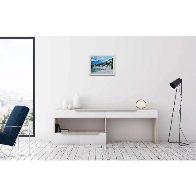 Contemporary Modern Impressionism Oil Painting Seaside Landscape For Sale - Image 3 of 12