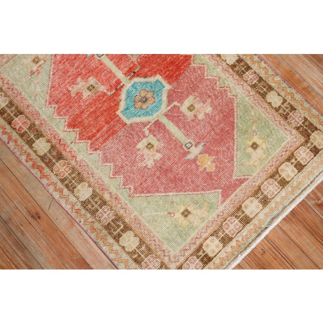 Vintage Turkish Scatter Wool Rug For Sale - Image 18 of 18
