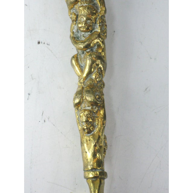 Victorian Butter Knife Gilt Bronze Children Antique Victorian For Sale - Image 3 of 16