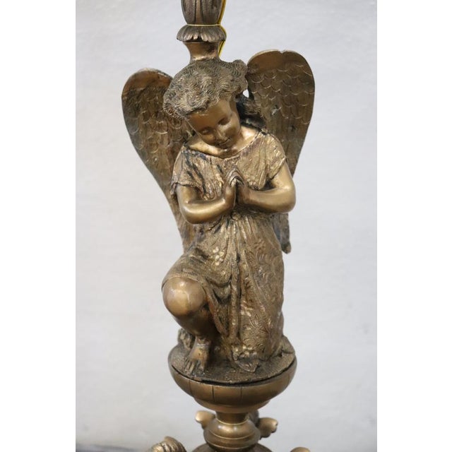 Bronze 7-Light Table Lamps, Late 19th Century, Set of 2 For Sale - Image 3 of 18