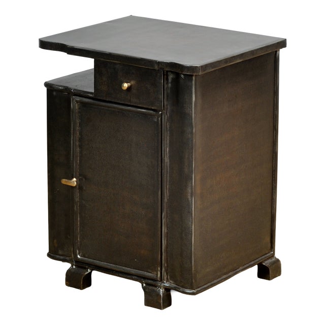 Iron Bedside Table, 1930 For Sale