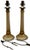 Mid 20th Century Mid Century Hand Made Italian Murano Goldstone Art Glass Table Lamp Bases - a Pair For Sale - Image 10 of 18