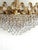 24 Karat Gold-Plated Brass and Crystal Chandelier, 1970s For Sale - Image 11 of 15