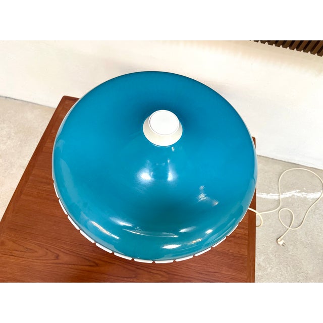 Large Metal and Plastic Siform Table Lamp from Siemens, 1960s For Sale - Image 14 of 18