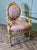 Pink 19th Century French Gilt Salon Chair For Sale - Image 8 of 9