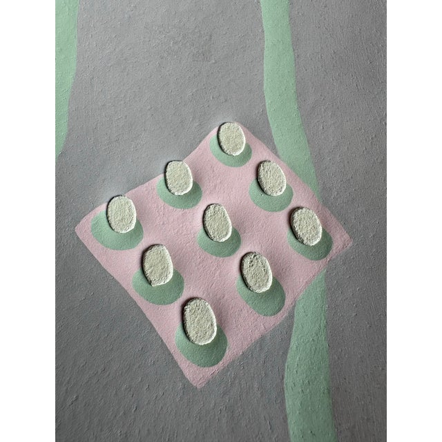 Postmodern Post Modern Marcy Glick Memphis New Wave Pastel Hand Built Studio Pottery Plate 1988 For Sale - Image 3 of 8