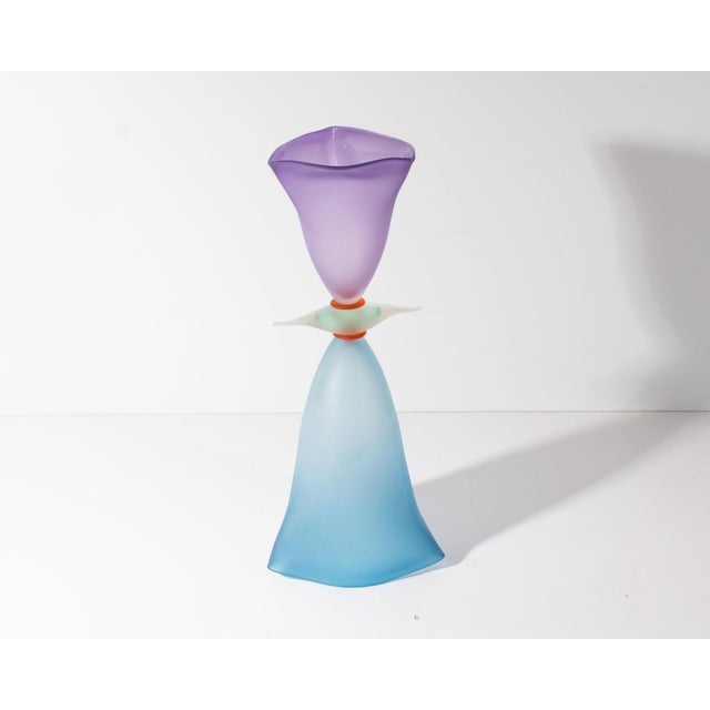 Stephan Cox 2000 Postmodern Art Glass Vase For Sale In Indianapolis - Image 6 of 6