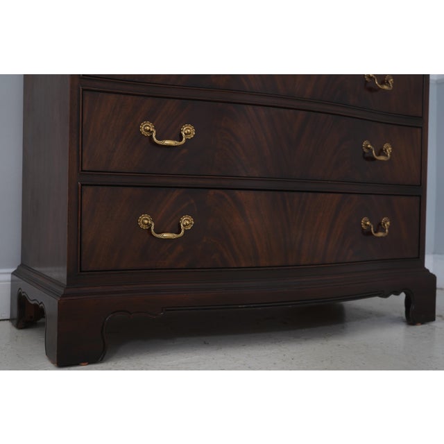 Brown Drexel Heritage Chippendale Large Mahogany Chest For Sale - Image 8 of 17
