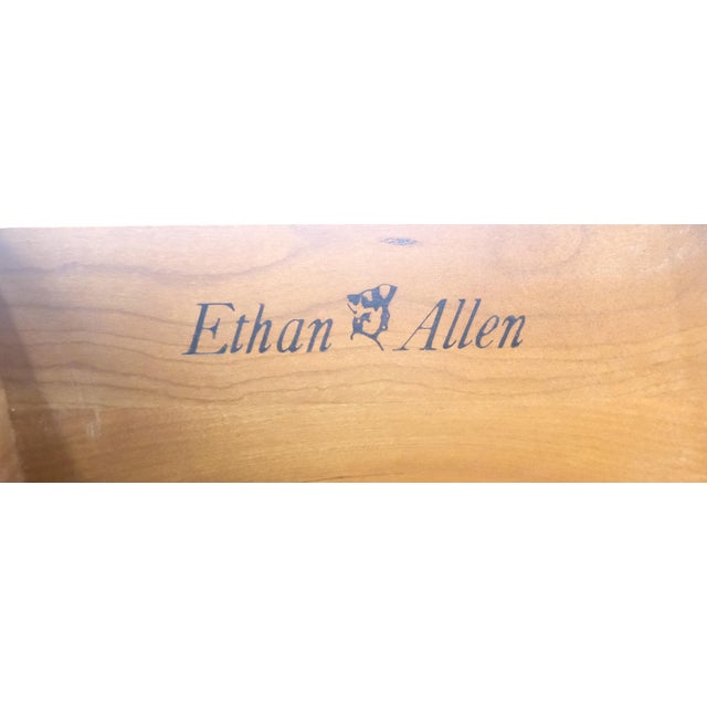 Late 20th Century Faux Bamboo 6 Tier One Drawer Etagere Solid Cherry MINT For Sale - Image 5 of 13