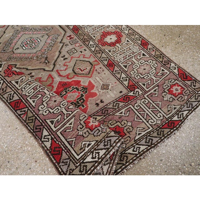 Galerie Shabab Collection Early 20th Century Caucasian Throw Rug For Sale - Image 9 of 10