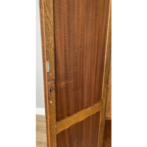 Vintage French Louis XVI Style Carved Oak 2-Door Armoire For Sale - Image 9 of 12