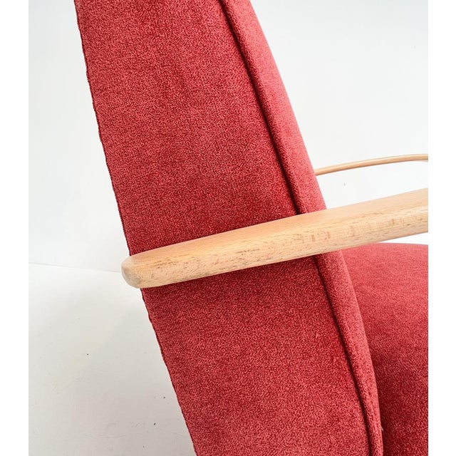 Mid-Century Modern Armchair by Jindrich Halabala, 1950s For Sale - Image 3 of 13