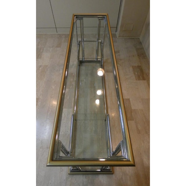 Gold Hollywood Regency Console Table, Italy, 1970s For Sale - Image 8 of 18