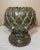 Artichoke Form Large Ceramic Pedestal Vase Cachepot Patinated Green Glaze For Sale - Image 10 of 10