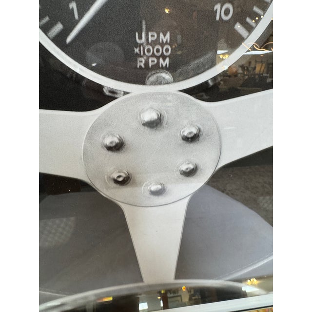 Early 21st Century Brookpace Lascelles 1959 Porsche Steering Wheel, Framed For Sale - Image 5 of 12