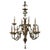 Chandelier in Iron, Brass and Lacquered Wood, 20th Century For Sale - Image 13 of 13