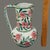 Late 20th Century Vintage Hand Painted Floral Terra-Cotta Porches Algarve Portugal Pitcher For Sale - Image 5 of 9