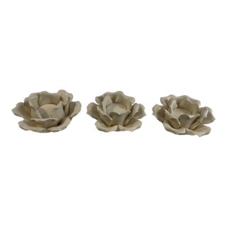 Neiman Marcus Flower Votives- Set of 3 For Sale