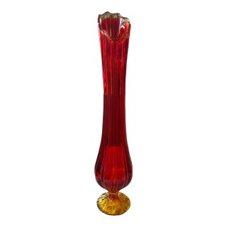 20th C. LE Smith Mid-Century Modern Swung Vase For Sale
