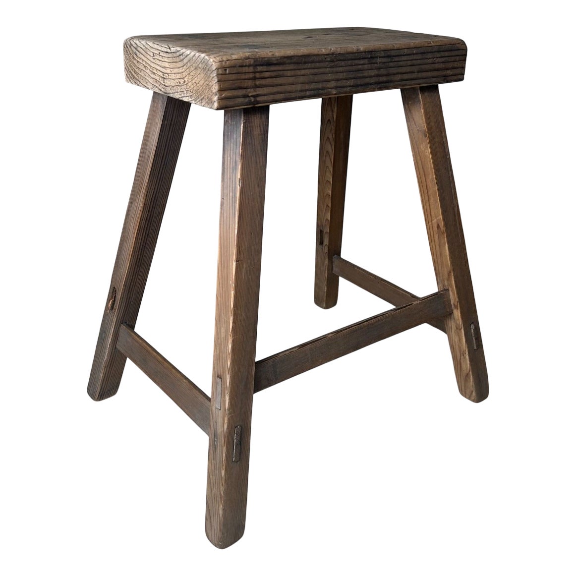 Taishō Era Wooden Fumidai Stool, Japan, 1920s | Chairish