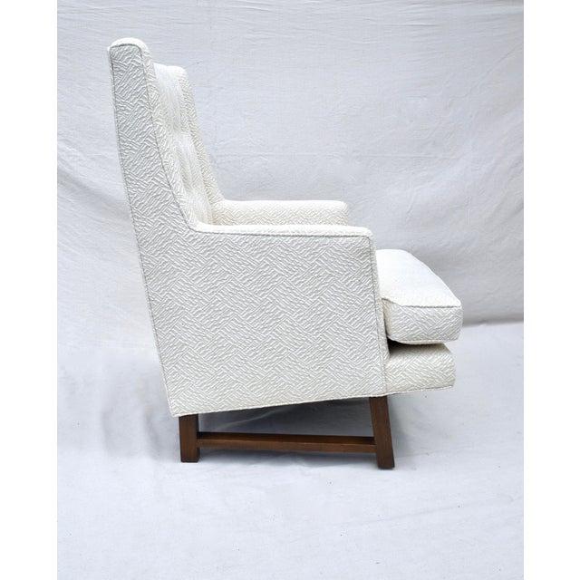 1950's Edward Wormley Dunbar Wingback Lounge Arm Chair For Sale - Image 10 of 10