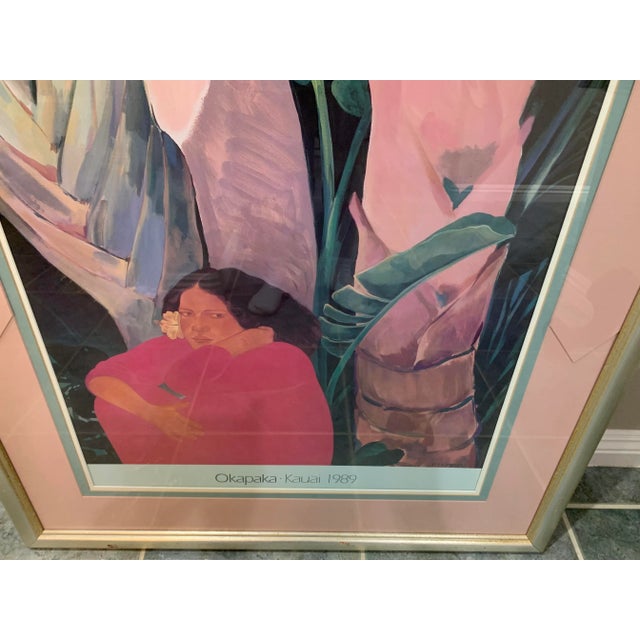 1980s Pegge Hopper Serigraph - Okapaka Kauai 1989 For Sale - Image 5 of 8