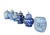 Offered as a stunning set of five, these traditional blue and white lidded ginger jars bring timeless elegance and classic...
