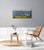 Blue Overlook by Justin Wheatley | Acrylic on Canvas Red House With Blue Sky For Sale - Image 8 of 10