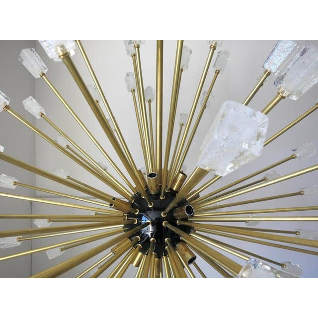 Not Yet Made - Made To Order 21st Century Murano Ice Cubes Glass Sputnik Chandelier by Fabio LTD For Sale - Image 5 of 9