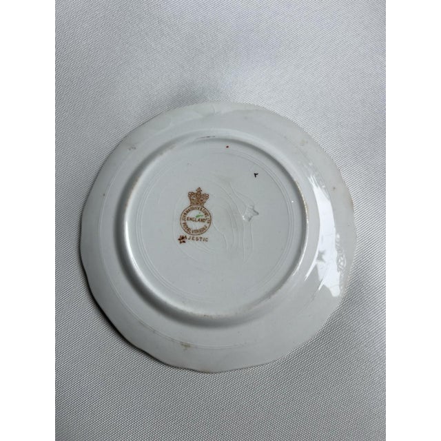 Late 19th Century John Maddock & Sons Majestic Multicolored Smooth "Imperfect" Bread Plates - Set of 4 For Sale - Image 9 of 10