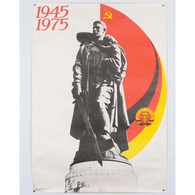 Modern GDR and USSR Friendship Original Political Propaganda Poster For Sale - Image 3 of 9