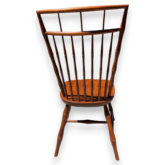 Vintage Birdcage Windsor Dining Chairs Attributed to Nichols & Stone Set of 4 For Sale In Minneapolis - Image 6 of 17
