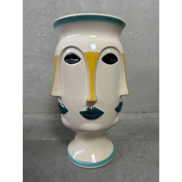 Ceramic Modern Artistic Vase by Ernia S For Sale - Image 7 of 7