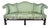 Custom George III Mahogany Camel Back Sofa With Damask Silk Upholstery For Sale