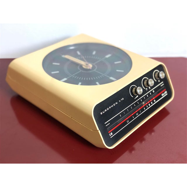 Europhon H10 Radio with Clock from Adriano Rampoldi, Italy, 1960s For Sale - Image 9 of 9