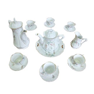 Ceramic Tea Set, Set of 16 For Sale