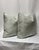 Handcrafted custom-tailored 20”x20” feather/down pillows in Scalamandré “Etosha Velvet” color Mineral. This beautiful...
