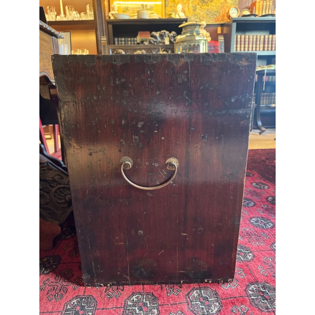 Chinese Antique Chinese Apothecary Cabinet | Hand-Labeled Drawers | Rich Patina [Cw] For Sale - Image 3 of 5