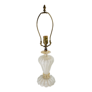 Mid-Century Modern Italian Murano Glass Table Lamp, Possibly Seguso