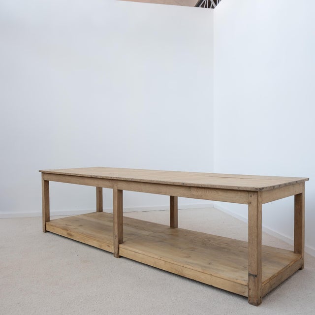 20th Century Oak Drapers Table, France, 1920 For Sale - Image 4 of 10
