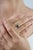 Contemporary Modern Toi Et Moi Emerald & Yellow Diamond Bypass Ring Size 7, 1.88ct in 18k White Gold For Sale - Image 3 of 15