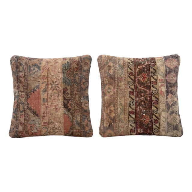 Bohemian Rug Pillow Cover 24'' X 24'' - Set of Two For Sale