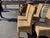 Wood Set of 4 French Vintage Banana Leaf Dining Chairs For Sale - Image 7 of 7