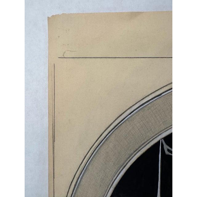 1940s Original t.e. Schrock Signed Graphite Illustration of Madonna and Child “Holy Night,” 14 × 11 In. For Sale - Image 4 of 8