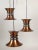 A rare three element pendant lamp designed by Carl Thore for Granhaga Metallindustri. This example is part of the Trava...