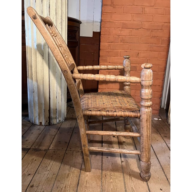 Tan Late 19th Century Antique Irish Primitive Chair For Sale - Image 8 of 10