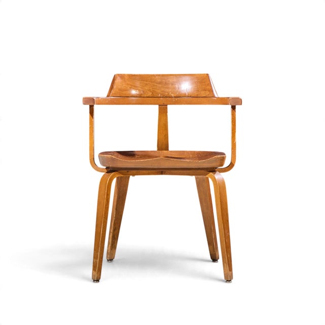 Mid 20th Century Walter Gropius W199 Bauhaus for Thonet Mid Century Bentwood Chairs - Set of 4 For Sale - Image 5 of 10